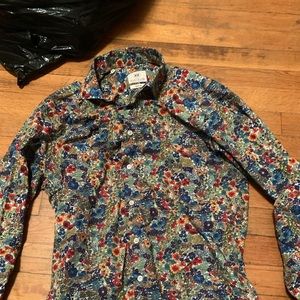 Small Kurt River Vibrant Floral Dress Shirt